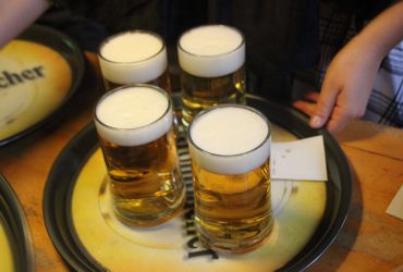 Getränke-Theke im Saloon Hansa-Park